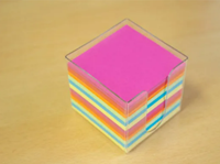 Memokubus met inhoud Kangaro 9,5x9,5x9,5cm 700 vel assorti kleuren-3