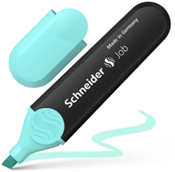 Tekstmarker Schneider Job pastel kleur turquoise