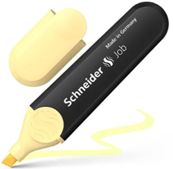 Tekstmarker Schneider Job pastel kleur vanille
