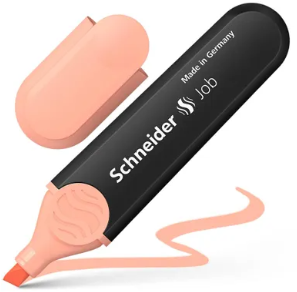 Tekstmarker Schneider Job pastel kleur perzik