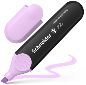 Tekstmarker Schneider Job pastel kleur lavendel