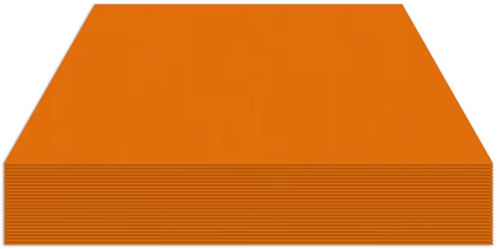 Fotokarton Kangaro oranje 50x70cm 300gr pak 25 vel 
