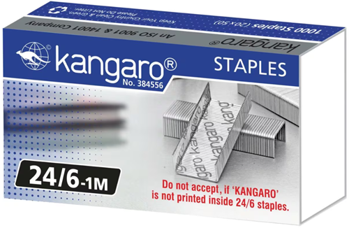Nieten Kangaro 24/6 doos 1000 stuks