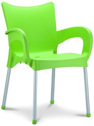 Romeo stoel light green incl armleggers