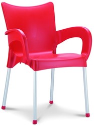 Romeo stoel red incl armleggers