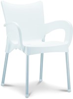 Romeo stoel white incl armleggers