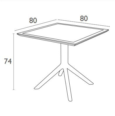 Sky table 80 black-2